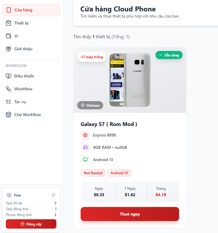 cửa hàng Max Phone Farm Cloud